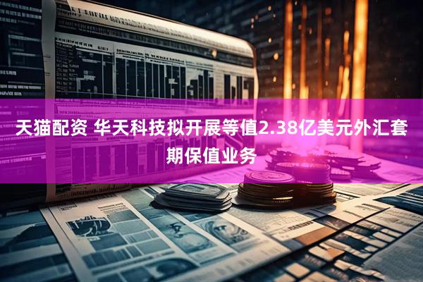 天猫配资 华天科技拟开展等值2.38亿美元外汇套期保值业务